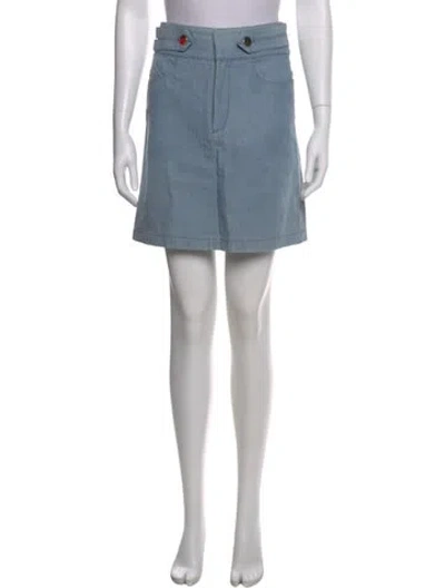 Pre-owned Chloé Mini Skirt In Blue