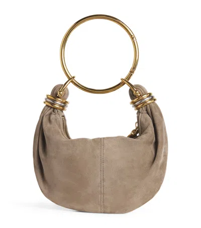 CHLOÉ MINI SUEDE BRACELET HOBO BAG