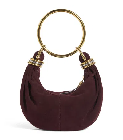 CHLOÉ MINI SUEDE BRACELET TOP-HANDLE BAG