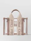Chloé Mini Transparent Tote Bag With Calfskin Strips