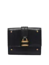 Chloé Paddington Embellished Textured-leather Cardholder In Black