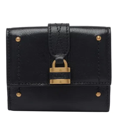 Chloé Mini Trifold Paddington Wallet In Black