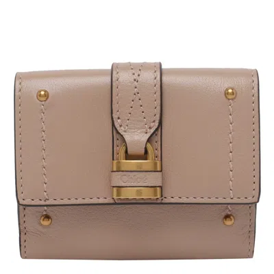 Chloé Mini Trifold Paddington Wallet In Pink