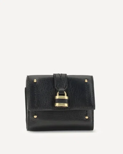 Chloé Mini Trifold Wallet In Black