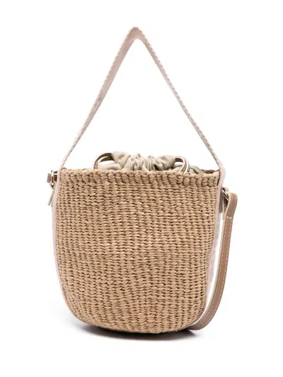 Chloé Mini Woody Basket Handbag In Pink