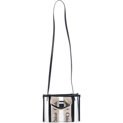 Chloé Mini Woody Jelly & Leather Tote Bag In Multi
