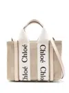 Chloé Mini Woody Linen Tote Bag