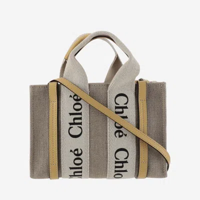 Chloé Woody Mini Tote Bag In Honey_gold