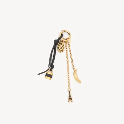 CHLOÉ BIJOU DE SAC MINIATURES EN LAITON ET CUIR FEMME OR TAILLE ONESIZE 50% LAITON, 50% ZAMAK, CUIR DE VEA