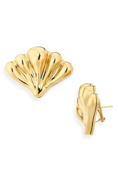 Chloé Mirror Earrings In Gold