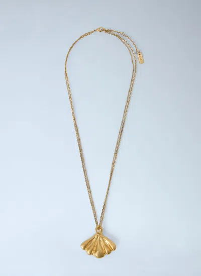 Chloé Mirror Pendant Necklace In Gold