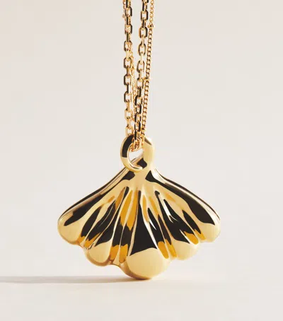 Chloé Mirror Pendant Necklace In White