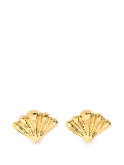 Chloé Mirror Shell-shaped Earrings In Gold