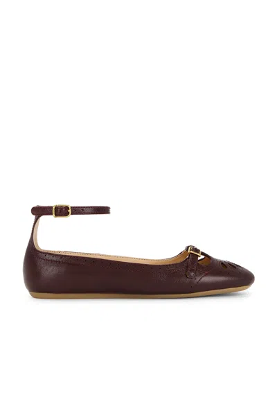 Chloé Misty Ballet Flat In Purple