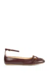 Chloé Misty Ballet Flats In Leather In Brown
