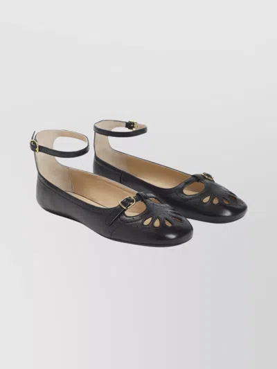 CHLOÉ MISTY CUT-OUT FLAT BALLERINA SHOES