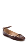 Chloé Chloe Misty Cut-out Leather Ballet Flats In Animal Print