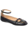 Chloé Misty Lambskin Ballerinas With Buckle In Black