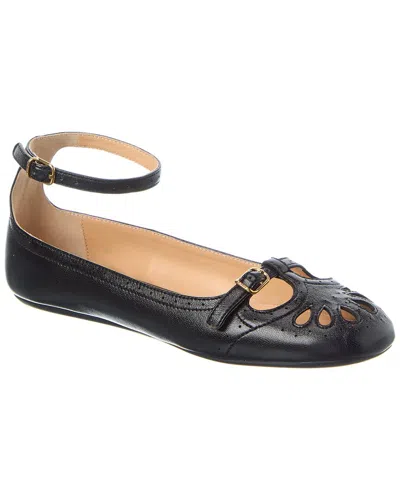 CHLOÉ CHLOÉ MISTY LEATHER BALLERINA FLAT