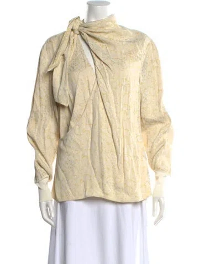 Pre-owned Chloé Mock Neck Long Sleeve Sweatshirt In Multi