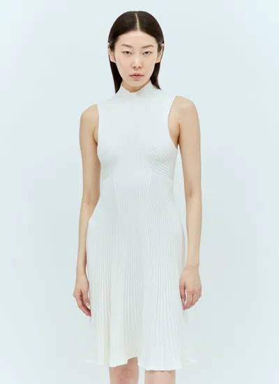 Chloé Mock-neck Mini Dress In Cream