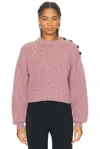 Chloé Mock Neck Sweater In Pink