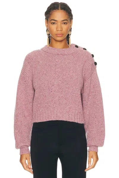 Chloé Mock Neck Sweater In Pink
