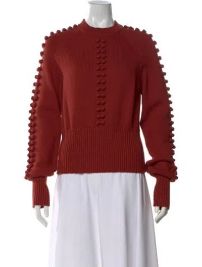 Pre-owned Chloé Mock Neck Sweater In Red