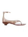 Chloé Jelly Brown Sandals With Logo Imprinted On The Side And Ankle Buckle Closure In Tpu Woman In Brown