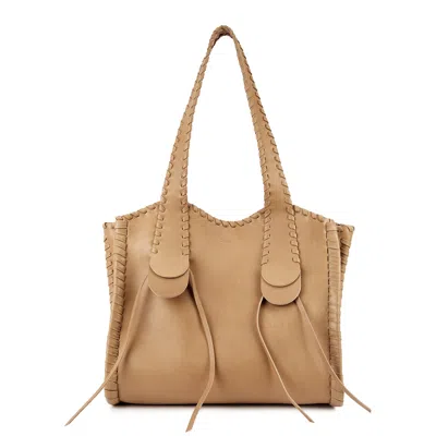 Chloé Chloe Mony Small Leather Tote In Brown