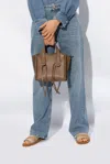 Chloé Mony Logo Debossed Small Tote Bag In Brown