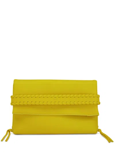 Chloé Clutch Mit Logo-stempel In Yellow