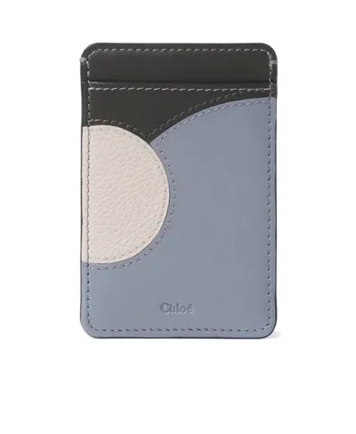 Chloé Moona Logo Clip In Gray