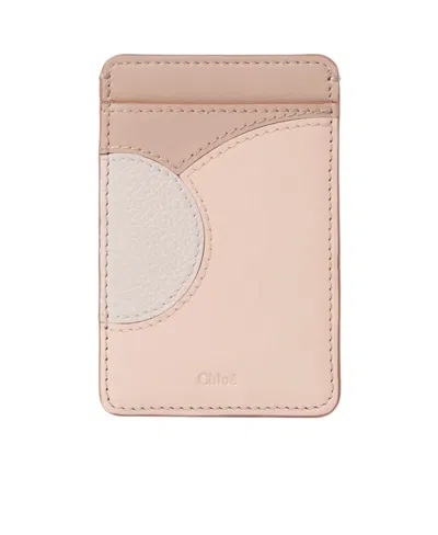 Chloé Moona Logo Clip In Pink