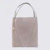 Chloé Motly Grey Suede Spin Tote Bag In Gray