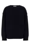 Chloé Navy Wool-cashmere Blend Oversized Jumper In Blue