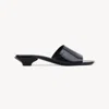 Chloé Mules Flower Sandals Femme Noir Taille 38 100% Cuir De Veau In Black