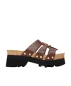 Chloé Owena 70mm Slip-on Mules In 25l Brunet Brown