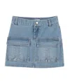 Chloé Multi-pocket Skirt In Blue