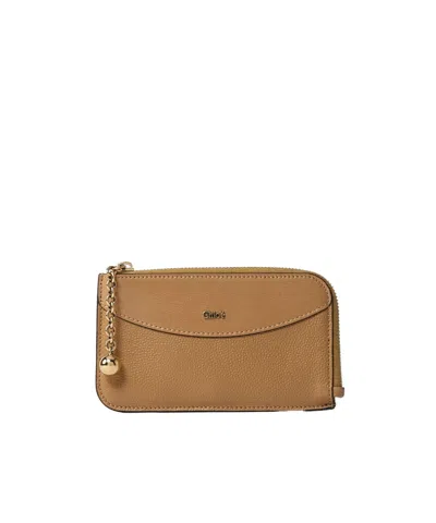 Chloé Multi-slot Card Holder In Brown