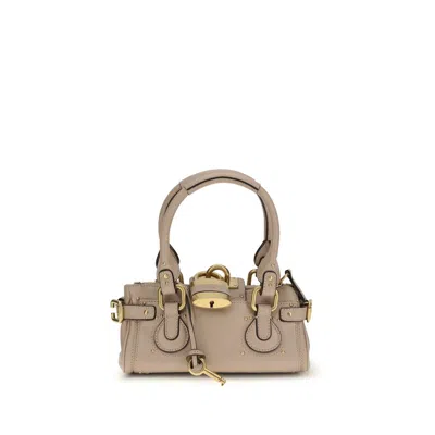 Chloé Multicolor Calf Leather Bos Taurus Shoulder Bag In Neutral
