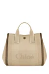Chloé Chloe Women Multicolor Canvas Chloe Carry Shopping Bag In Vegetalbeige