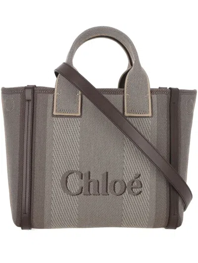 Chloé Multicolor Canvas Shopping Bag