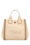 Chloé Multicolor Canvas Small Chloã© Carry Shopping Bag In Pink