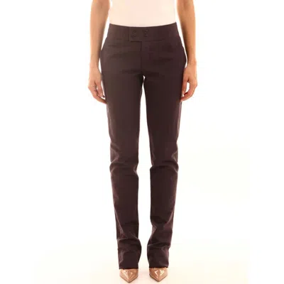 Chloé Multicolor Cotton Casual Pants In Brown