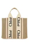 Chloé Chloe Women Multicolor Fabric Small Woody Shopping Bag