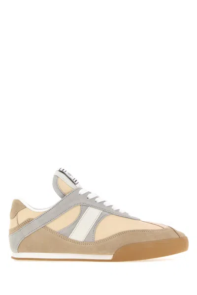 Chloé Chloe Multicolor Leather And Suede  Kick Sneakers In White