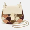 Chloé Multicolor Leather And Suede Studded Patchwork Small Drew Bag In Multi