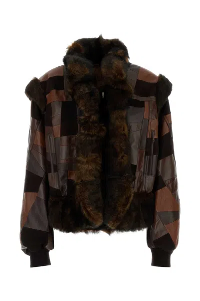 CHLOÉ CHLOÉ MULTICOLOR LEATHER JACKET