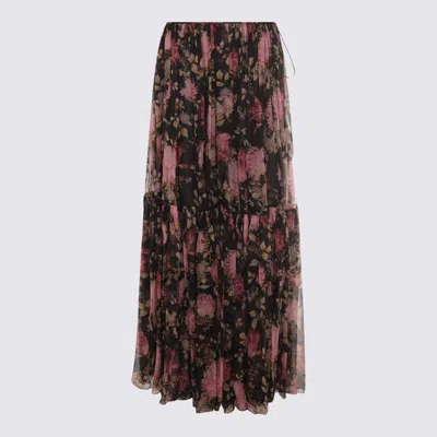 CHLOÉ CHLOÉ MULTICOLOR LINEN SKIRT